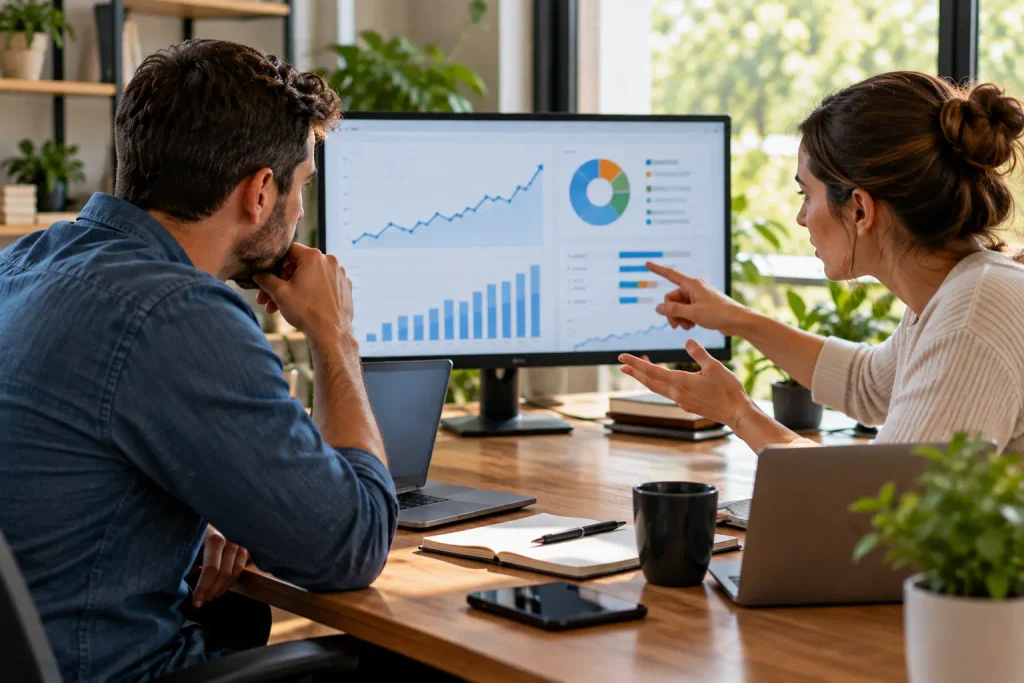 Siteowners discussing organic traffic and SEO Performance